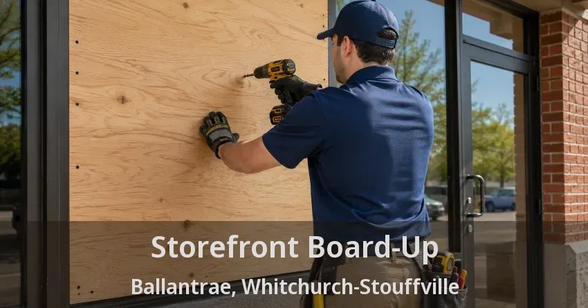 Storefront Board-Up Ballantrae, Whitchurch-Stouffville - ON