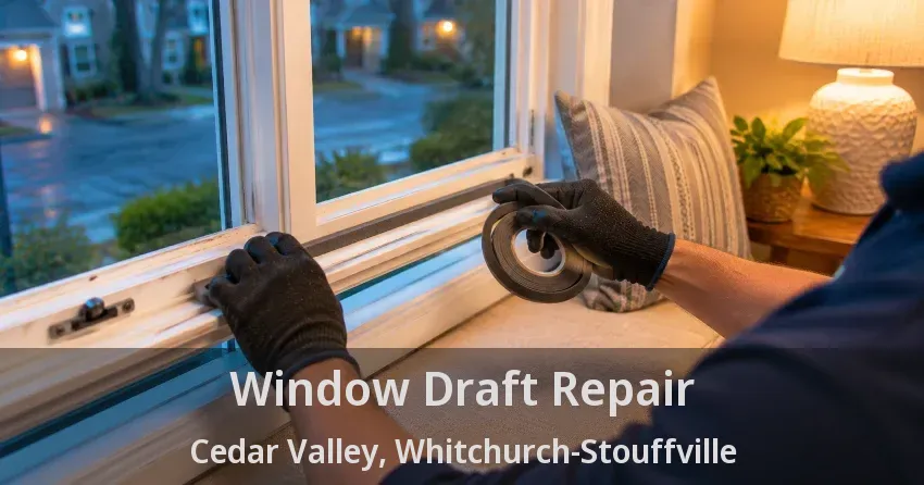 Window Draft Repair Cedar Valley, Whitchurch-Stouffville - ON