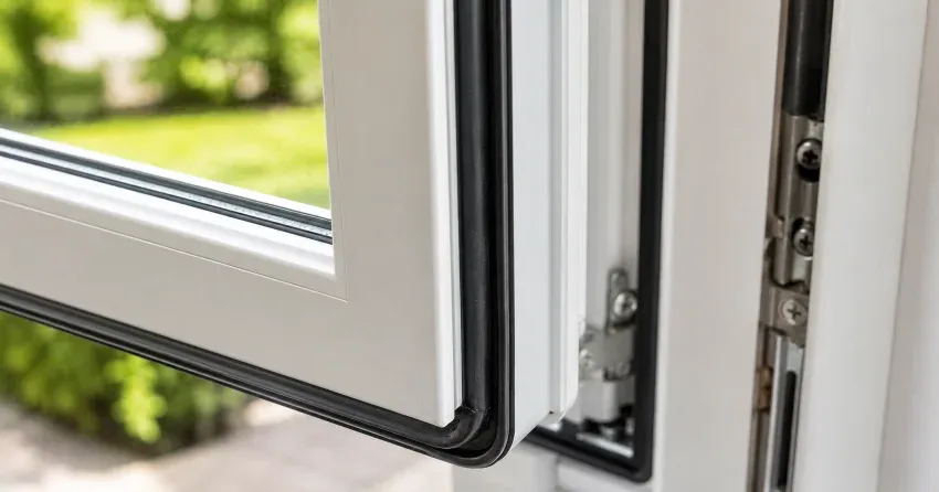 casement window cranked fully open in a Vandorf, Whitchurch-Stouffville home