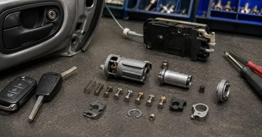 technician testing a car key fob during Car Lock Repair Sleepy Hollow, Whitchurch-Stouffville